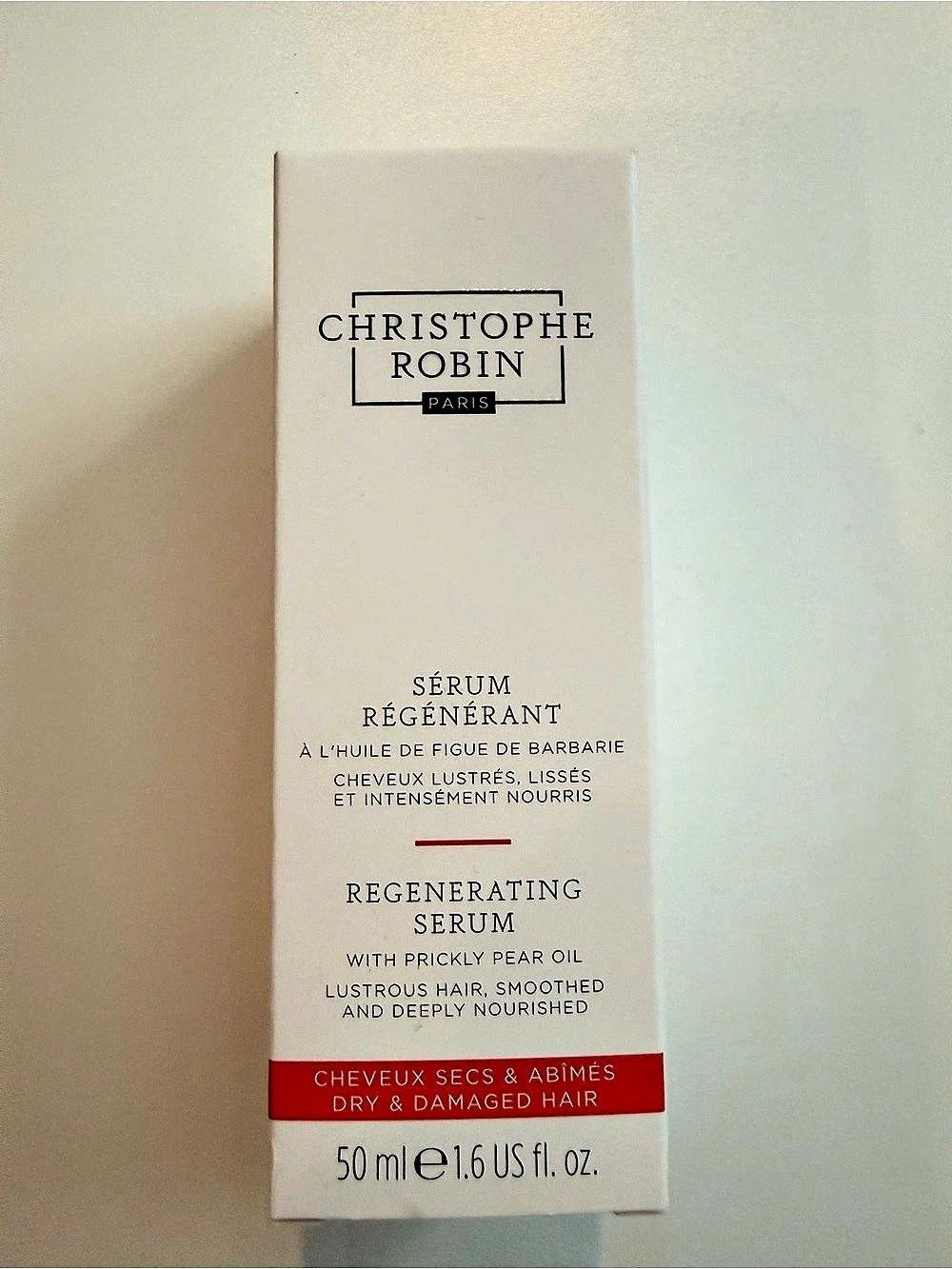 Christophe Robin Regenerating Serum with Prickly Pear Oil Hair Serum 50 ml NWT